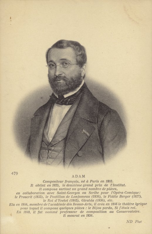 Adolphe Adam, fransk kompositör och musikkritiker (1803-1856) av French School