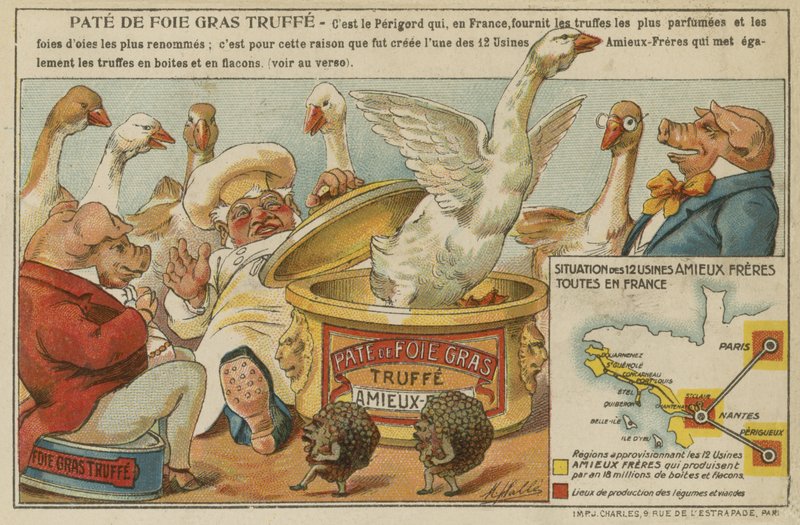 Annons för Amieux Freres Pate de Fois Gras av French School