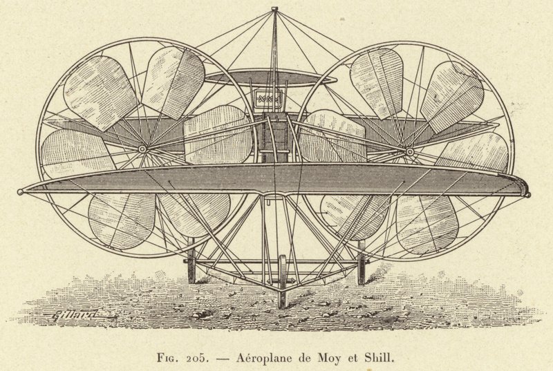 Airplane de Moy et Shill (gravyr) av French School