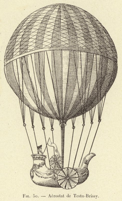 Balloon de Testo Brissot (gravyr) av French School
