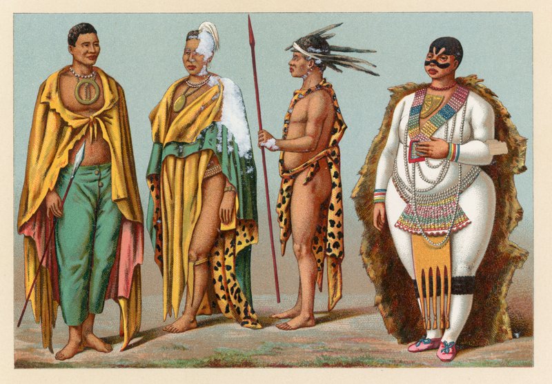 Afrika Costumeswed av French School