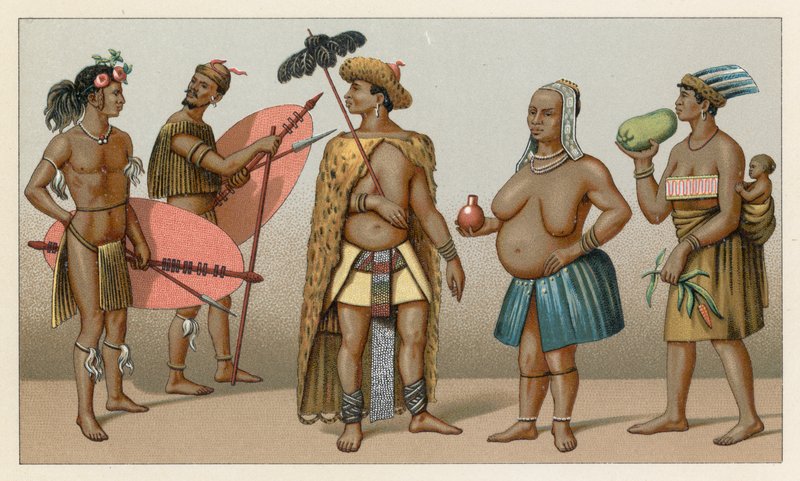 Afrika kostym av French School