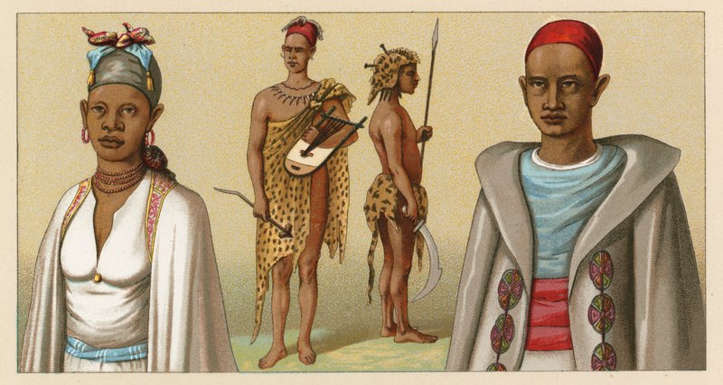 Afrika kostym av French School