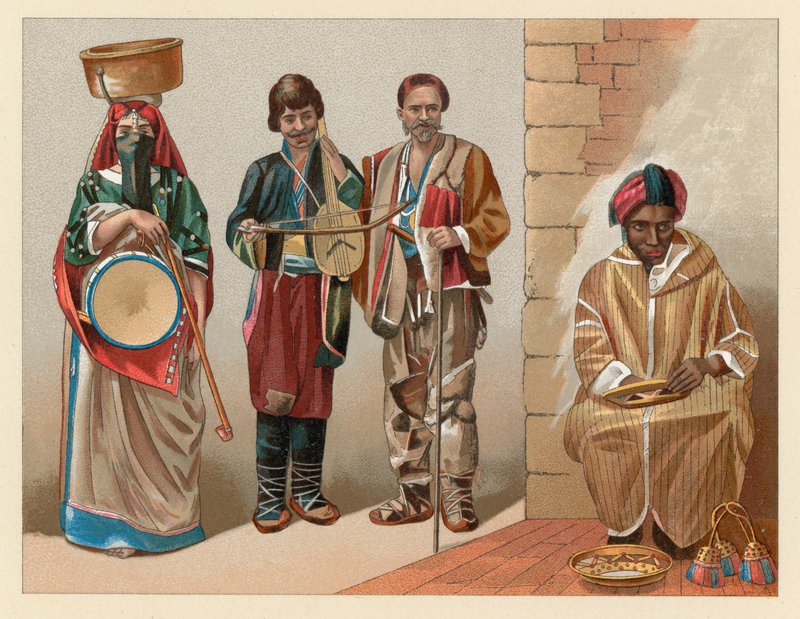 Afrika kostumer av French School