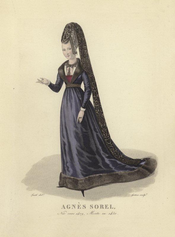 Agnes Sorel, älskarinna till kung Karl VII av Frankrike av French School