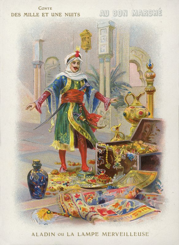 Aladdin och den magiska lampan av French School