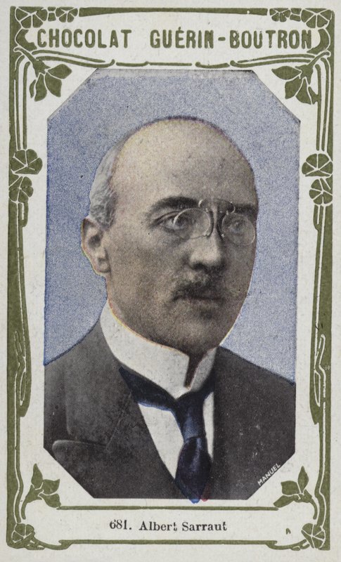 Albert Sarraut (färgad bild) av French School
