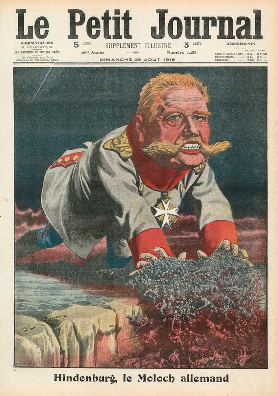Albert von Hindenburg av French School