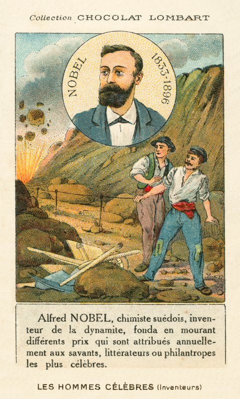 Alfred Nobel, svensk kemist och industrialist som uppfann dynamit av French School