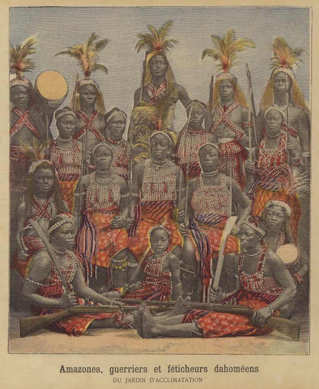 Amazoner, krigare och häxdoktorer från Dahomey av French School