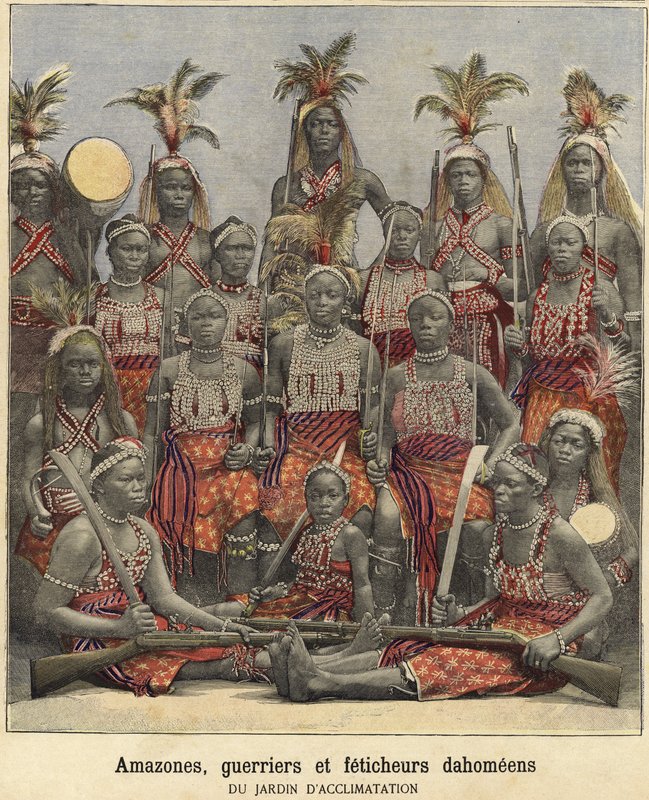 Amazoner, krigare och häxdoktorer från Dahomey av French School
