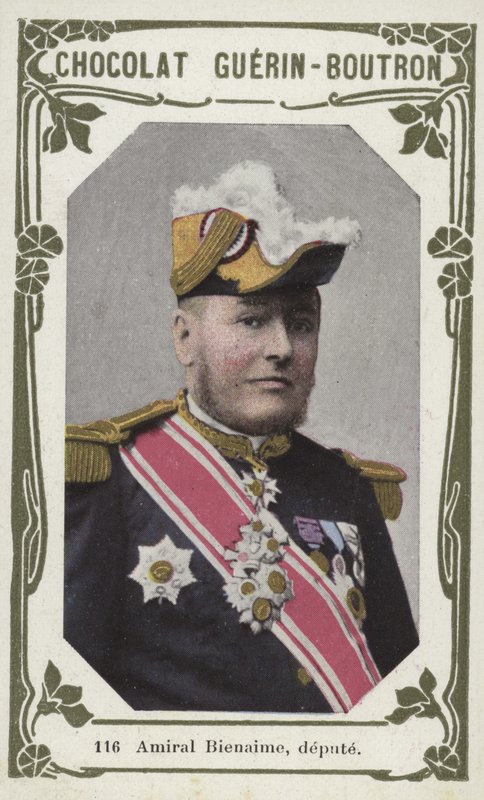 Amiral Bienaime, MP (färgat foto) av French School