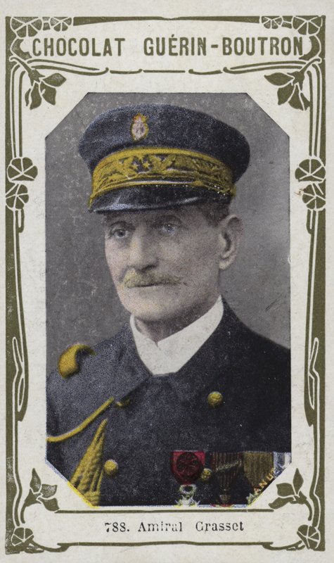Amiral Grasset (färgat foto) av French School