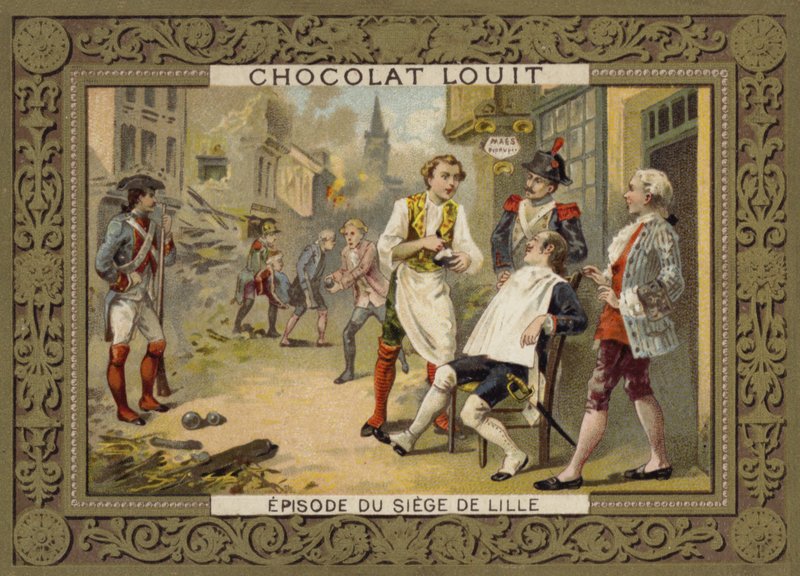 En episod under belägringen av Lille, Frankrike, 1792 av French School