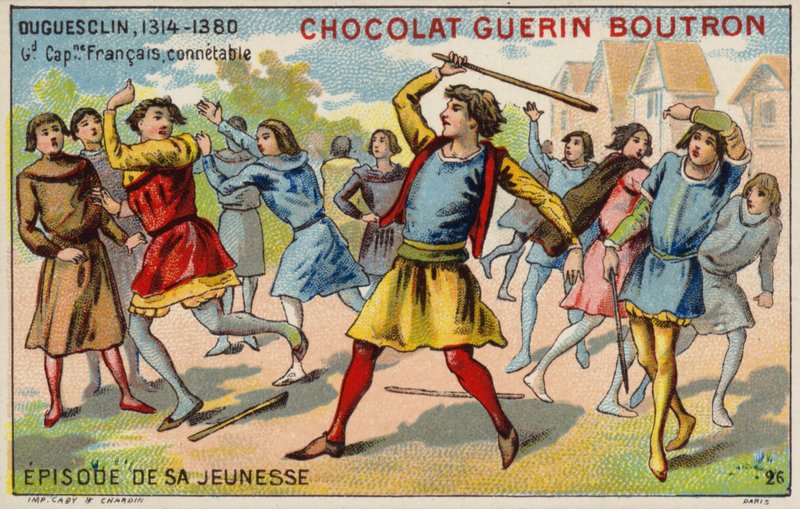 Ett avsnitt från Bertrand du Guesclins ungdom, Frankrikes konstapel av French School