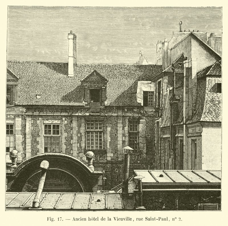 Tidigare Hotel de la Vieuville, rue Saint-Paul, nr 2 av French School