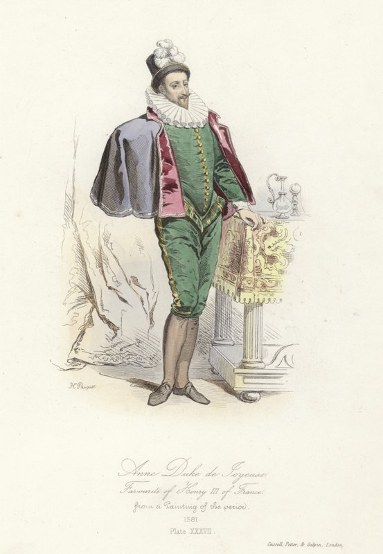Anne, hertig av Joyeuse, favorit hos Henrik III av Frankrike av French School