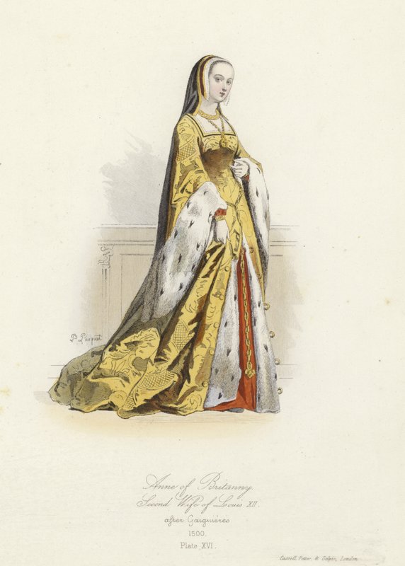 Anne av Bretagne, andra fru till Ludvig XII av Frankrike av French School