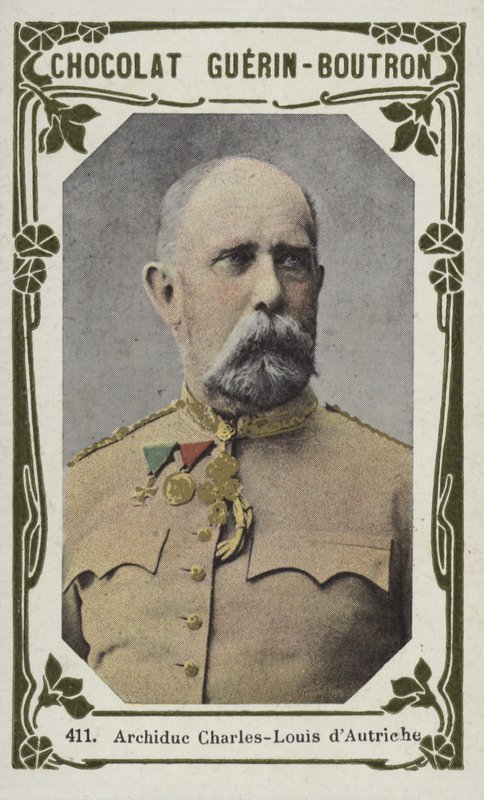 Ärkehertig Charles-Louis av Österrike (färgat foto) av French School
