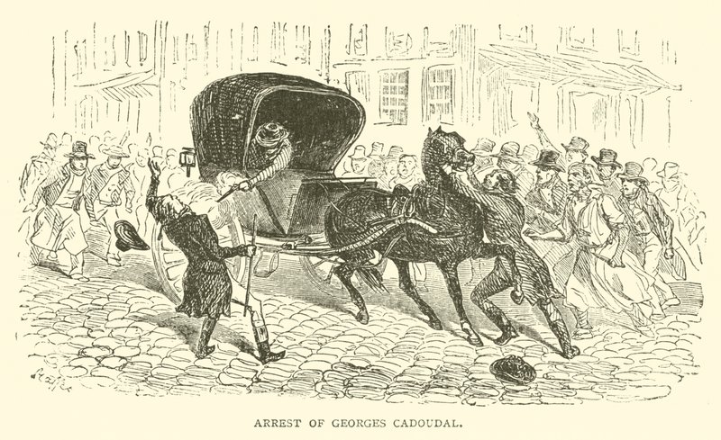 Arrestering av Georges Cadoudal (gravyr) av French School