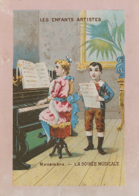 Konstnärliga barn. november; musikalisk soaré av French School