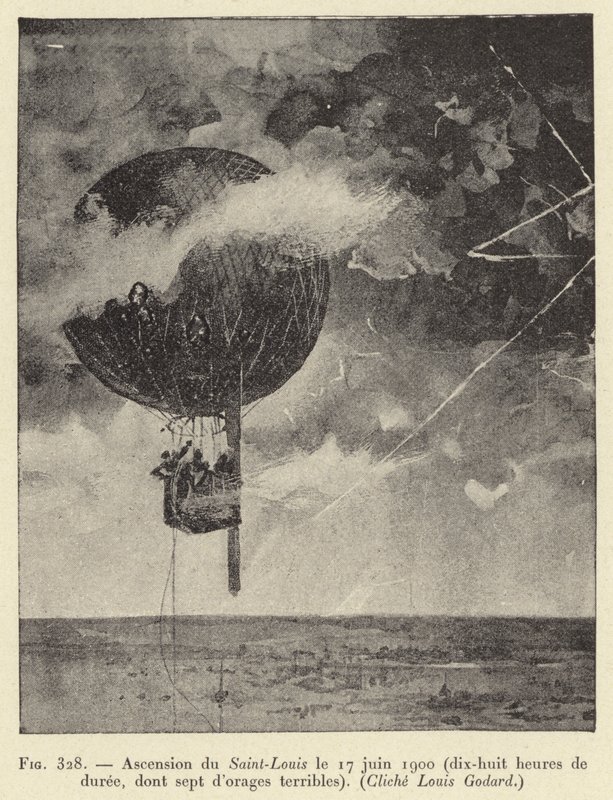 Ascension of Saint-Louis den 17 juni 1900 (arton timmars varaktighet, inklusive sju fruktansvärda stormar) av French School
