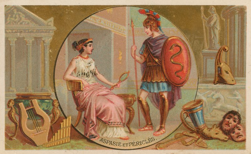 Aspasia och Perikles av French School