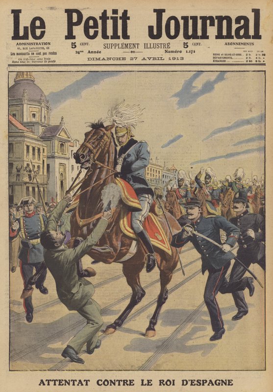 Mordförsök mot kung Alfonso XIII av Spanien av French School