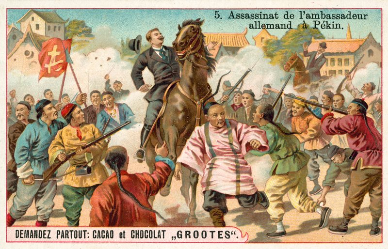 Mordet på det tyska sändebudet till Peking, Boxer Rebellion, Kina av French School