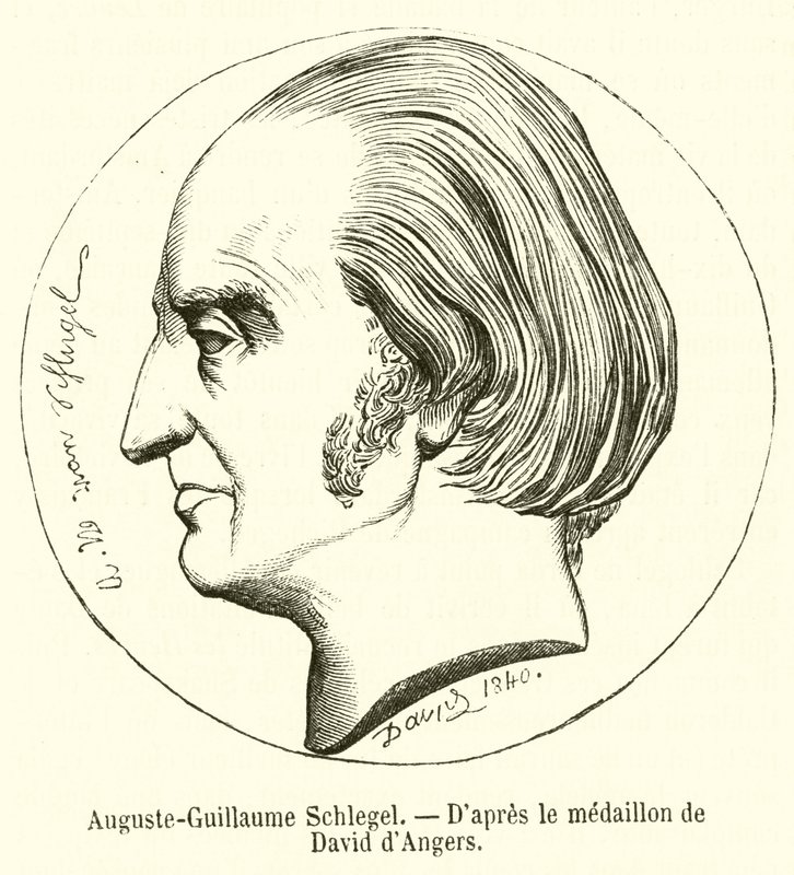 Auguste-Guillaume Schlegel (gravyr) av French School