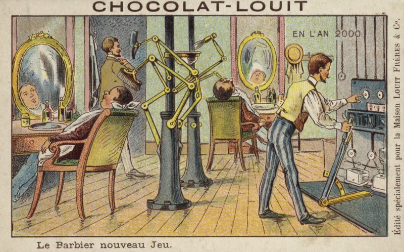 Automatiserade frisörer år 2000 av French School