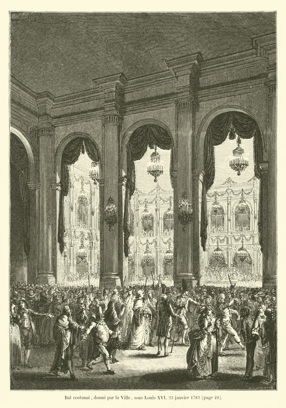 Kostymbal, given av staden, under Ludvig XVI, 23 januari 1782 av French School