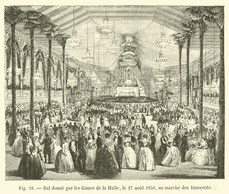 Bal ges av damerna i Halle, 17 augusti 1850, vid de oskyldigas marsch av French School