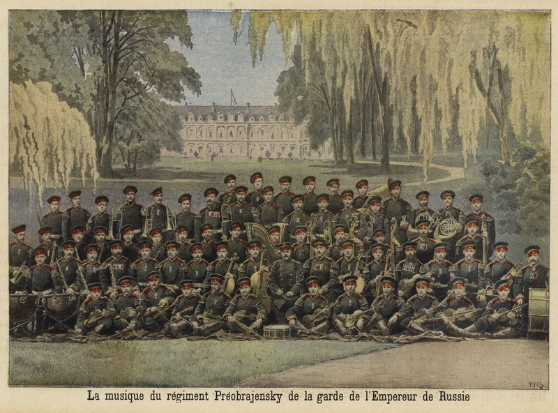 Bandet från det ryska kejserliga gardets Preobrazhensky-regemente av French School