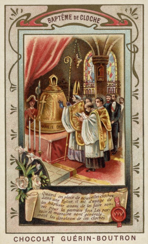 Dop av en ny kyrkklocka (chromolitho) av French School