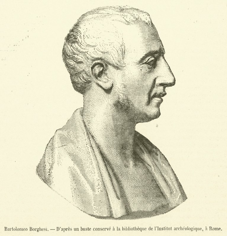 Bartolomeo Borghesi (gravyr) av French School