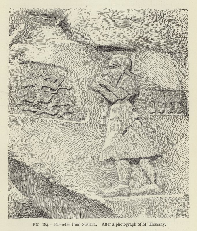 Basrelief från Susiana av French School