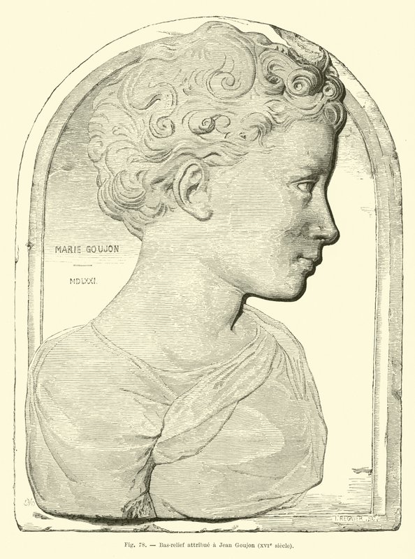 Basrelief tillskriven Jean Goujon av French School