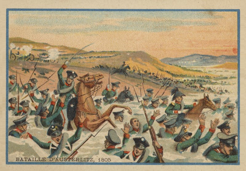 Slaget vid Austerlitz 1805 av French School
