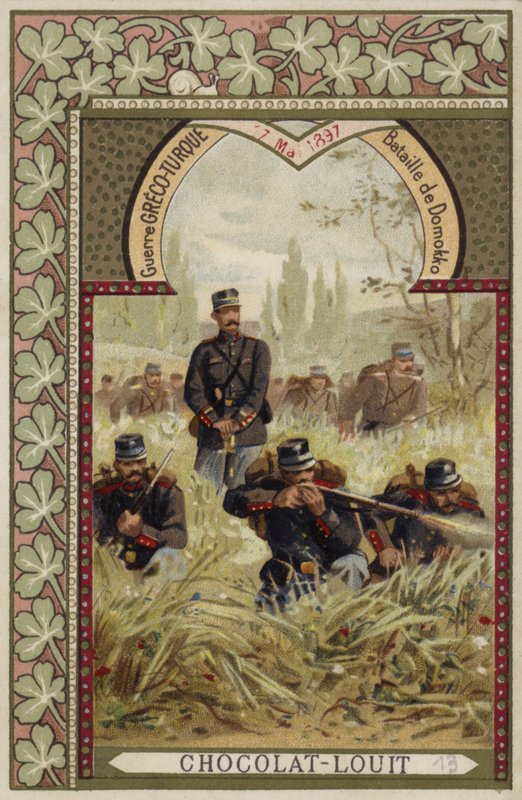 Slaget vid Domokos, grekisk-turkiska kriget, 17 maj 1897 av French School