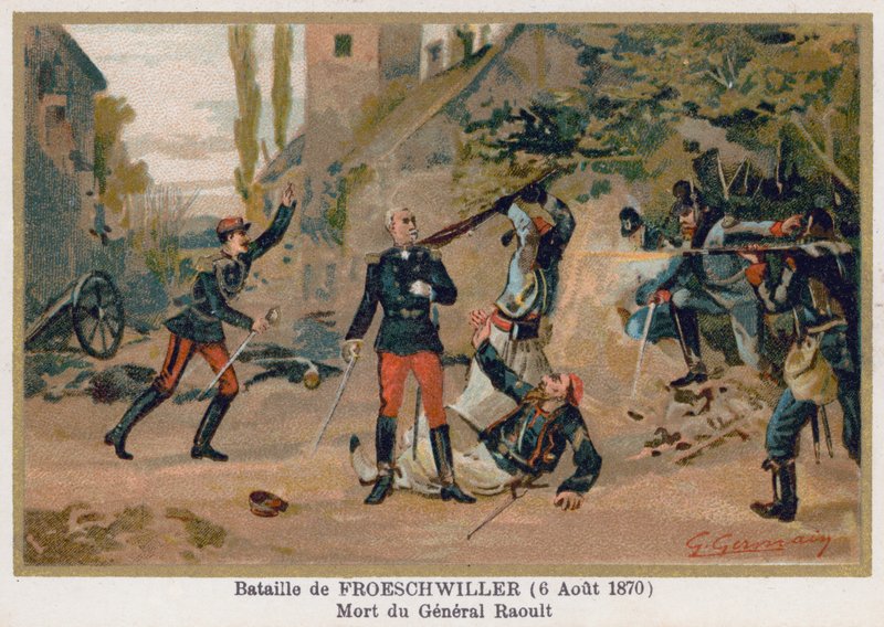 Slaget vid Froeschwiller, General Raoults död av French School