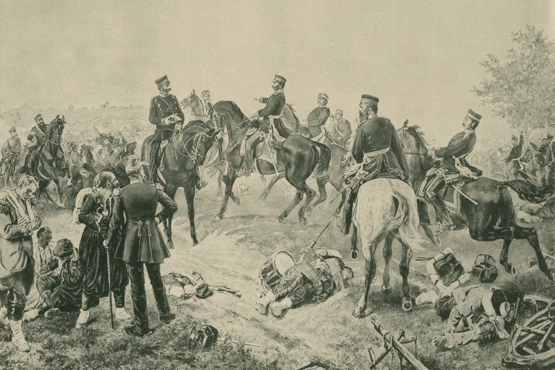 Slaget vid Gravelotte, fransk-preussiska kriget, 18 augusti 1870 av French School
