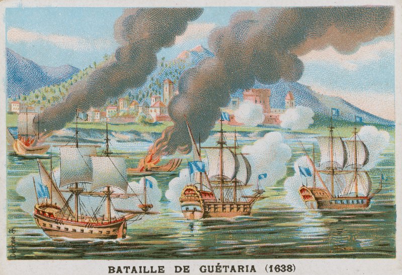 Slaget vid Guetaria, 1638 av French School