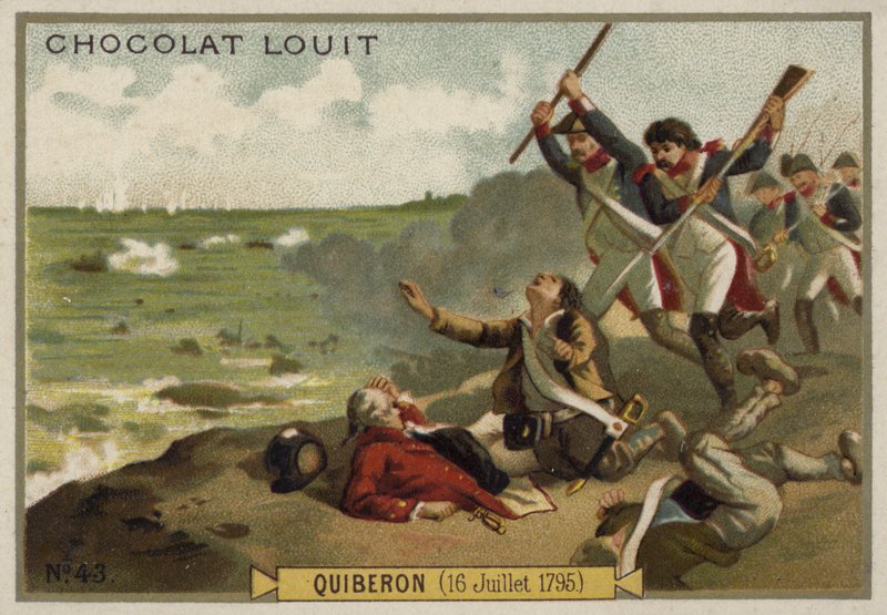 Slaget vid Quiberon, franska revolutionskrigen, 16 juli 1795 av French School