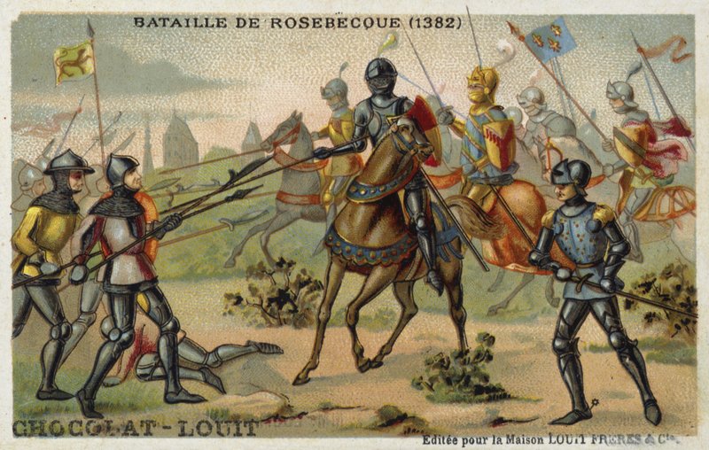 Slaget vid Rosebecque (Roosebeke), Flandern, 1382 av French School