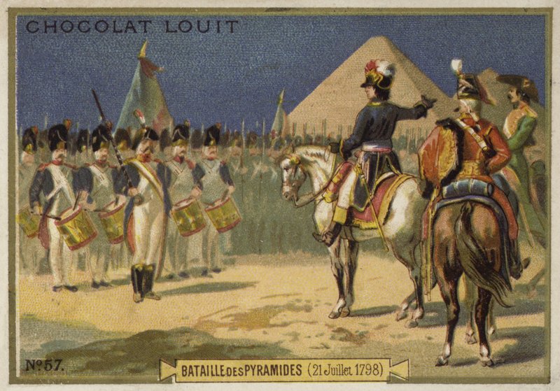 Slaget vid pyramiderna, Egypten, 21 juli 1798 av French School