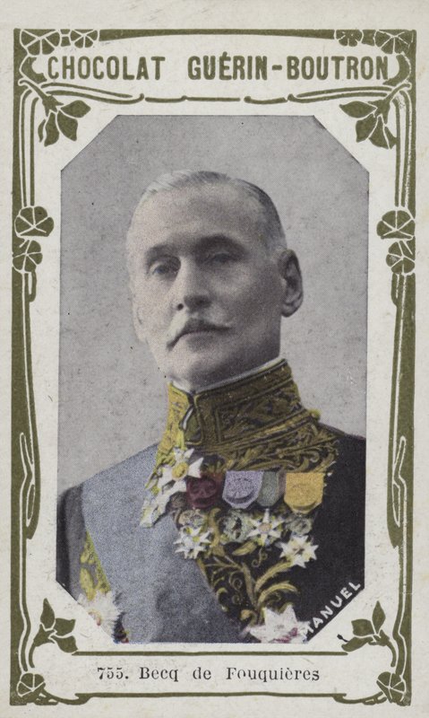 Becq de Fouquieres (färgad bild) av French School