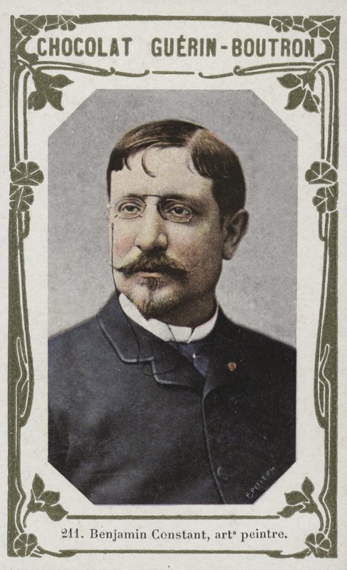 Benjamin Constant, målare (färgat foto) av French School