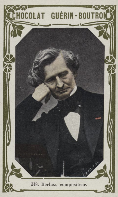 Berlioz, kompositör (färgat foto) av French School