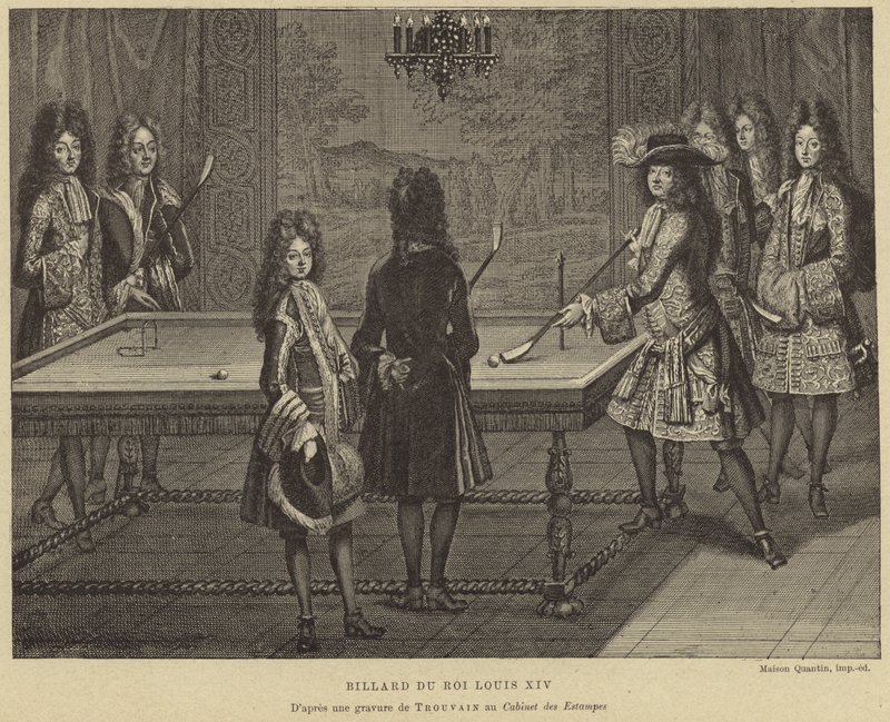 Biljardbord av kung Ludvig XIV av Frankrike av French School
